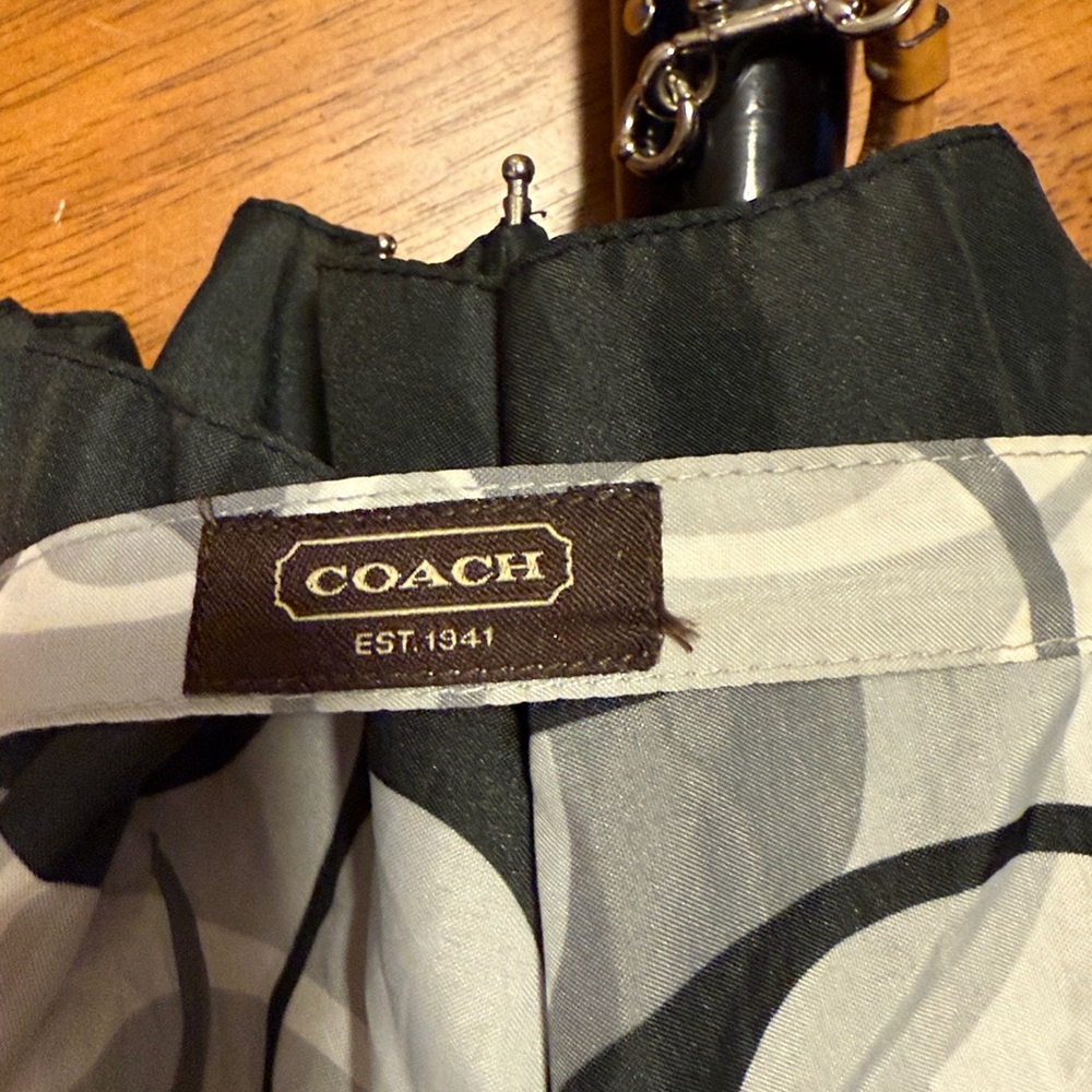 Coach Black and Gray Umbrella - Picture 7 of 9